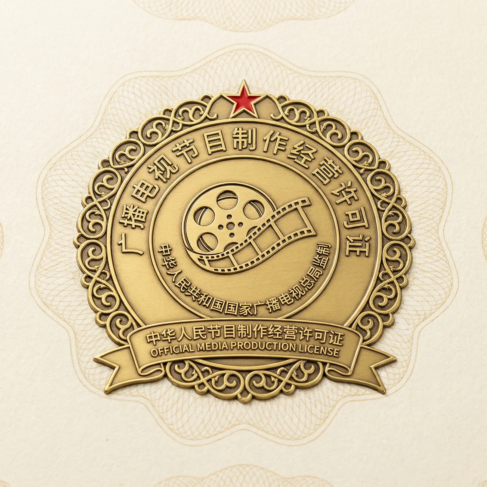 广播电视节目制作经营许可证徽章